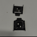 Universal Replacement, Metal Blinds mounting Brackets, Mountings Brackets for Roller Blinds (Type 1 Black)