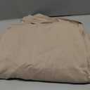 COOFANDY Mens Linen Sets 2 Piece Long Sleeve Button Down Cuban Shirt and Pants Set Summer Beach Set Outfits (Large, Khaki)