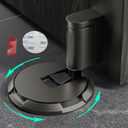 HOOFUS No Magnetic Mechanical Floor Door Stopper,Adjustable Door Holder,with Heightening pad for Door Gaps up to 1.2 Inch in Height,Nail Free or Screws (Dark Gray, 1 Pack)