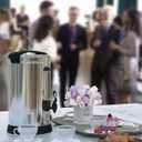 Coffee Urn 120 Cup, Stainless Steel Commercial Coffee Maker 18 L/4.8 gal Electric Hot Beverage Dispenser Large Hot Water Dispenser Coffee Dispenser Hot Water Urn For Business, Catering, Party