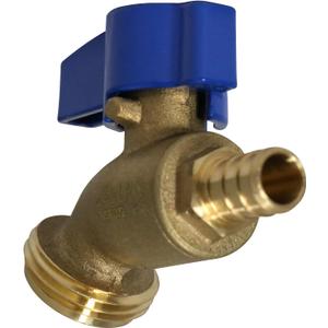 XFITTING 1/2 inch Pex x 3/4 inch GHT Hose Bibbs, 1/4 inch Turn, Pex B Crimp Version, 5-3-1=1XX, 1 Piece
