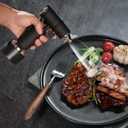 Whiskey Smoker Electric Set Bourbon Christmas Gifts for Men Old Fashioned Smoker Drink With 6 Wood Chips and 6 Whiskey Stones Food and Cocktail Smoked Kitchen Bar Tools Cool White Elephant Gifts Black