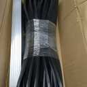 alophoty 10 FT Garage Door Seal Bottom Kit - Heavy Duty EPDM Rubber U+O Ring Weather Stripping with Pre-drilled Aluminum Track, Universal Replacement Stops Rain, Drafts & Pests, Easy to Install