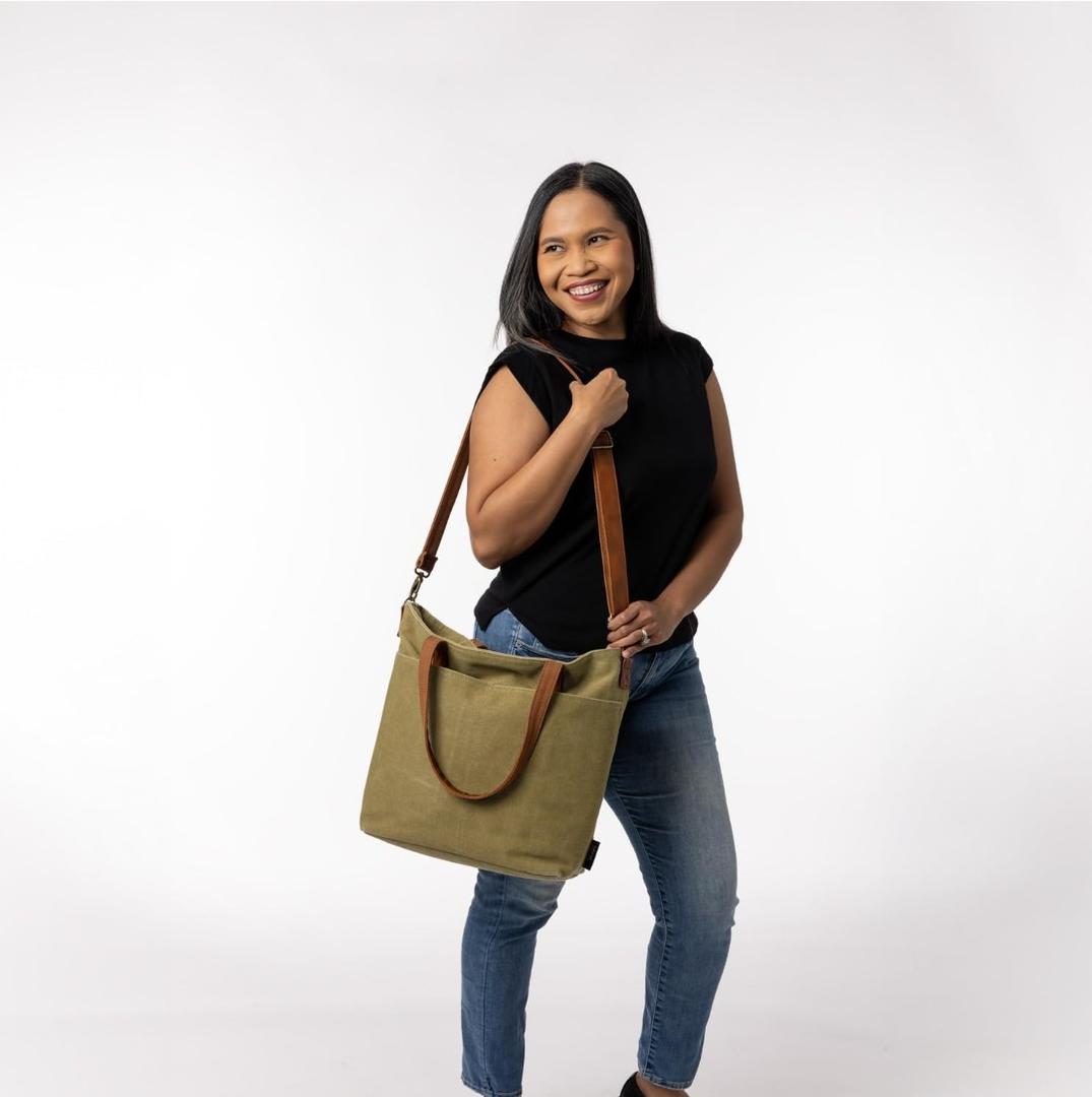 Simple Modern Canvas Tote Bag for Women