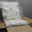 Flower Wall Backdrop 12PCS 16.5x16.5 Inch Floral Wall Panel White Artificial Silk Rose Wall Decor Ideal for Wedding Celebrations, Festive Party Backdrops and Home Decor