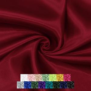 P Pothuiny 3 Yards x 55 Inch Wide Burgundy Satin Fabric by The Yard, Silky Charmeuse Satin Fabric for Bridal Wedding Dress Decor DIY Apparel Crafts