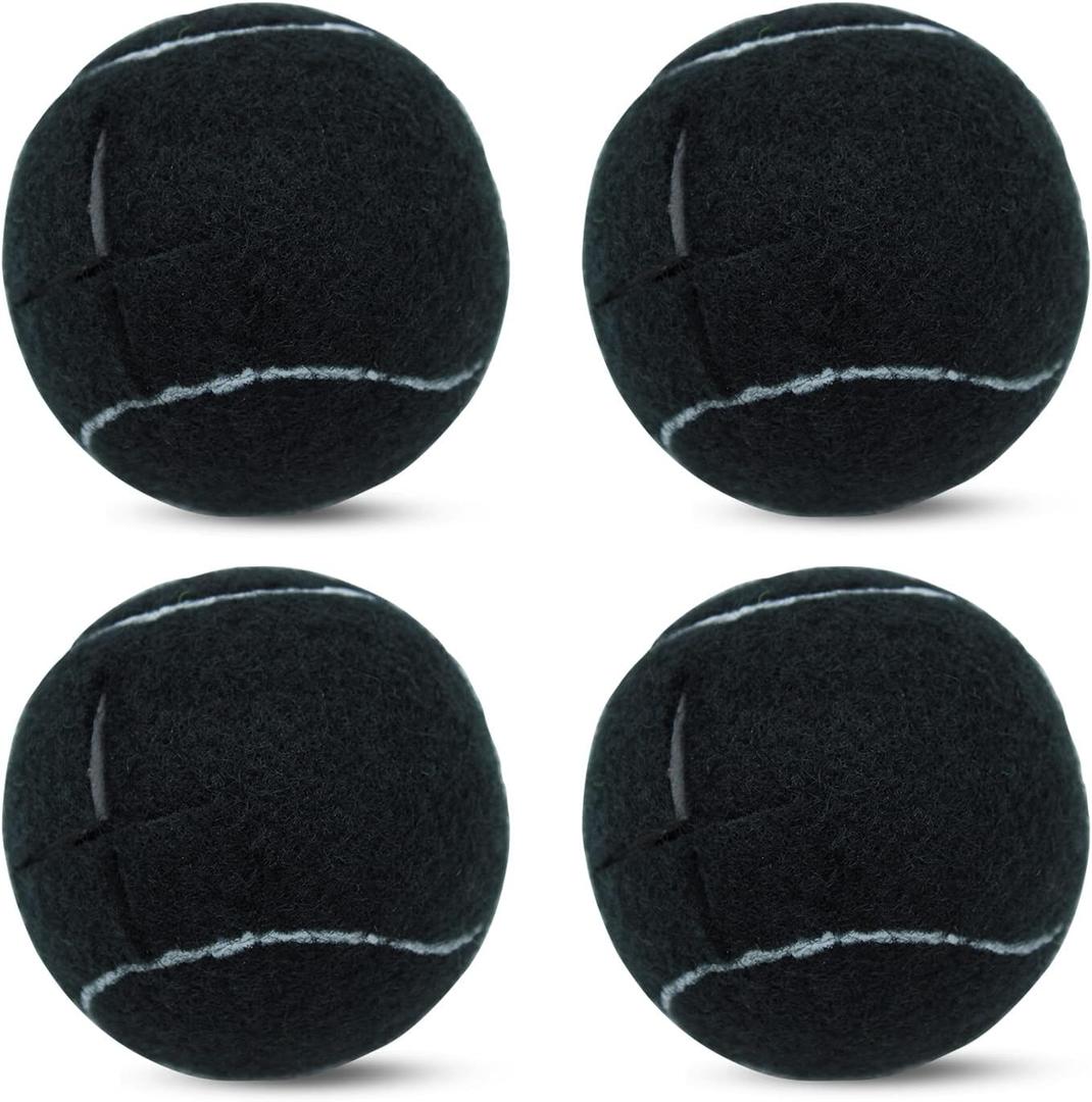 Magicorange 4 PCS Precut Walker Tennis Balls for Furniture Legs and Floor Protection, Heavy Duty Long Lasting Felt Pad Glide Coverings, 2.5 inch
