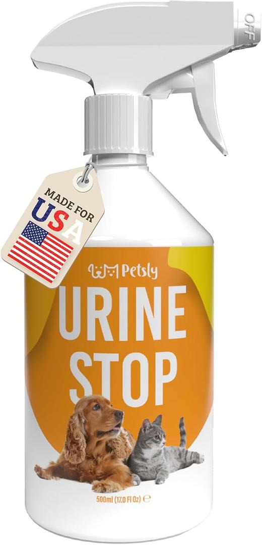 Potty Training Spray for Dogs Cats -17oz- Non-Staining, Indoor & Outdoor - Trains Pets Where Not to Pee - No Marking Training Spray - Safe for Fabrics, Furniture & Floors - Made in Germany