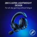 Razer BlackShark V2 HyperSpeed Wireless Gaming Headset for PC, Mac, PlayStation, Switch & Mobile 280g Lightweight, Wideband Mic, 50mm Drivers, 2.4GHz, Bluetooth or USB, 70 Hr Battery Black
