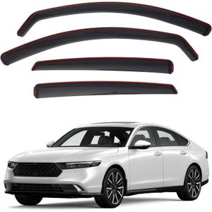in-Channel Rain Guards for Honda Accord 2023 2024 2025 2026 Side Windows Vent Deflectors Visors Shades 4Pcs