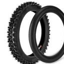60/100-14 2.50-14 Front Tire and Inner Tube Set, 60/100-14 Dirt Bike Tire Tube for CRF110 KLX110 KX65 XR70 SSR125 110cc 125cc CRF70 KX60 KX110 RM65 JR80 PW80 TTR90 TTR110 Pit Dirt Bike Off Road