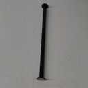 Ivilon Tension Curtain Rod - Spring Tension Rod for Windows or Shower, 24 to 36 Inch. Black
