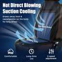 Cooling Seat Cover for Cars, Ventilated Car Seat Cover for Suction, 12V 3-Speed Cooling Seat Cushion with 2 Fans, Universal Fit for Car SUV Truck Home Office, Non-Slip Breathable Ice Silk & Leather