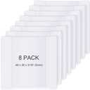 Henoyso 8 Pcs 36 x 48 Inch Large Trifold Poster Board Double Sided White Presentation Panel Poster Foam Science Fair Display Boards for Office School Class Mounting Prints Art Presentation Projects