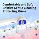 10 Pack iO Toothbrush Replacement Heads Compatible with Oral-B iO Series, Fit for iO 3/4/5/6/7/8/9/10 Electric Toothbrush, White 5-Pack + Black 5-Pack