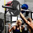 Clout Fitness Olympic Barbell Clamps Collars Quick Release Pair of Locking Weight Clips Fit 2 Inch Barbell for Weightlifting