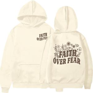 MAXIMGR Christian Sweatshirts for Women God Is Good Hoodies Oversized Jesus Religious Sweater Bible Verse Pullover Tops (XXL)