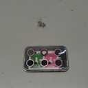 AGVEE 3+3 6 Pack Camera Lens Protector Compatible with iPhone 15/15 Plus, Bling Diamond & Glitter Metal Ring 9H Tempered HD Glass Camera Protector Cover Film, Bling-Pink