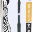 Zebra Pen Sarasa Dry X20 Retractable Gel Pens, 0.7mm Medium Point, Black Ink with Rapid Fast Dry Ink Technology, Ideal for the Left Handed, Elimates Smudging and Smearing in Seconds, 12-Pack (46810)