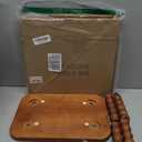 JUIOETURHeavy Duty Wooden Step Stool for Adults - 330 lb Capacity w/Detachable Legs - Tool-Free Assembly Step Stool for Office, Bathroom, Garden & Bedroom Storage (Brown)