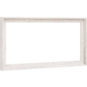 Pixy Canvas Floater Frame 10x20 for 3/4 (0.75) inch Deep Canvas Paintings/Canvas Prints/Wood Canvas Panels/Wall Art/Wall Decor/Home Decor/Artwork (Distressed White, 10 x 20 inch, Landscape)