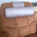 Recliner Pillow for Lumbar, Neck, and Cervical Support, Sleep, Couch, Office Chair, Headrest, Weighted, No Velcro Required (Slate Gray)