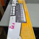 61 Key Keyboard Piano, Portable Electronic Keyboard Piano for Beginners with Speakers, Microphone, Sheet Music Stand, 100 Voices, 100 Rhythms, Digital Music Keyboard Built-In Speakers, 30 x 9x 2.5 inch
