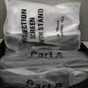 TOWOND Projector Screen with Stand, 100 inch Outdoor Projector Screen Portable Indoor Projection Screen 16:9 4K Rear Front Movie Screen with Carry Bag for Home Backyard Theater 100 inch