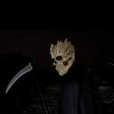 Stobbod Horror Skull Mask Scary Realistic Skeleton Mask Halloween Cosplay Creepy Masquerade Party Full Head Latex Accessories