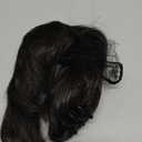 LeadWave Short Ponytail Extension Claw Clip In Dark Brown, Curly Wavy Hair For Women 12 Inch Hair Piece Faux Fake Mini Grab Clip In Pony Tails Hairpieces Fluffy Synthetic Soft No Damage