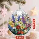 Wildflower Christmas Decorations, Christmas Ornaments, Hanging Ornaments for Tree & Xmas Decorations  Holiday Decor, Florist Gift, Gifts for Flower Lover, Gifts for Mom, Grandma
