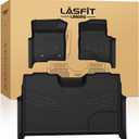 LASFIT Floor Mats for Ford F-150 2011-2014 SuperCrew Carpet Floor, All Weather TPE Protector Custom fit Truck Liners for F150 Crew Cab, 1st & 2nd Row, Durable & Easy Clean