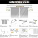 Aluminum 12 ft15 ft Ceiling Curtain Track Set with 3 Types of Hooks, Adjustable Ceiling/Wall Mount Room Divider Curtain Rail System for Living Room, Bedroom, White