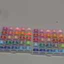 Outus Assorted Colors 50 Pieces Prewound Thread Bobbins with Bobbins Box for Compatible with Brother Sewing Machine Emergency and Travel, DIY and Home