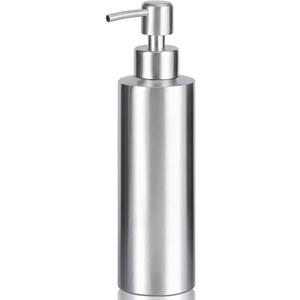 ARKTEK -Stainless Steel Countertop soap dispenser Rust Proof Liquid Hand soap dispenser, Premium Kitchen Pump for Liquid Bathroom Hand Dish Lotion (11.8 Oz / 350 ml) (Silver)