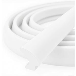 White RV Window Seal, W: 1/4" x H: 1/2" Rubber Window Gasket, RV Window Weather Stripping for Boat, Vehicle, Home Application and More, 20Feet