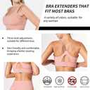 PEASUG 12 PCS Bra Extenders 2 Hooks, Bra Strap Extender, 2 Hook Bra Extenders for Women (Beige)