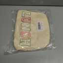 Lunch Bag for Women Insulated For Men PU leather Small Office Work lunch with Chenille Letters Leakproof Freezable Cooler Reusable Portable Box (White)