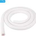 PATIKIL 9mm ID x 8mm T x 1.8m L Pipe Insulation Tubing, 4pcs Heat Preservation Anti Slip Insulated Foam Tube Grip for Air Conditioning Water Pipe, White Pink
