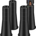 shouwuhho Bed Risers 14 Inch, Heavy Duty Round Furniture Risers Lifts 14" 12" 8" Table, Desk Leg, Sofa, Couch, Adjustable Bed Frame Risers Supports Up to 6,000 Lbs, Black, 4 Pack