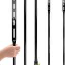 Heavy Duty Metal Sign Stakes, 54 Inch Black Metal Post Stand for Yard Signs, 2Pack