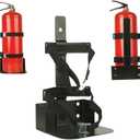 Fire Extinguisher Mount,Heavy Duty Vehicle Bracket Compatible with 20lb ABC, 10lb CO2 or a 15lb CO2 Fire Extinguishers (Black)