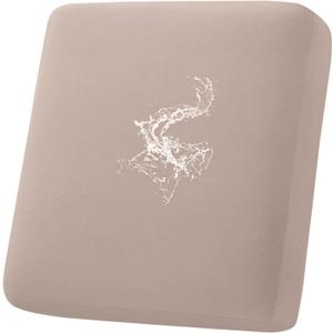 hyha Waterproof Couch Cushion Covers, Stretch Sofa Couch Seat Slipcover for Dog Washable, Non-Slip Waterproof Outdoor Cushion Covers for Patio Furniture Replacement (1 Piece for Small, Taupe)