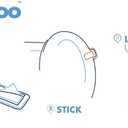 Lifty Loo Toilet Seat Handle - Lift More, Less Mess -Easy Application 2 Pack White