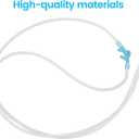 2 x Oxygen Tubing - Extension High Flow Oxygen Tubing, Comfortable Oxygen Delivery Comfortable for Long-Term Use (7ft Reusable Oxygen Tubing)
