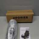 JIPORIER Seat Cushion & Lumbar Support Pillow Set for Office Chair, Ergonomic Pillow for Sciatica Pain Relief, Memory Foam Back Support Pillow & Chair Cushion for Car seat, Desk Chair (Black)