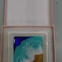 Ocean Jewelry Tray Beach Dish Ceramic Resin Trinket Dish Jewellery Plate Engagement Wedding Ring Holder Necklace Ear Ring Storage Ocean Art Gift for Women Christmas Housewarming Present