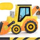 WERNNSAI Construction Piata - Construction Party Supplies Dump Truck Piata with Blindfold and Bat for Boys Kids Tractor Excavator Theme Birthday Party Game Decorations (16.5" x 10.4" x 3")