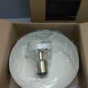 BISAMIYA Modern Semi Flush Mount Ceiling Light Fixture, Brass Accent and 12.6" Metal Shade Ceiling Light, for Kitchen, Hallway, Entryway, Pantry, Laundry Room (Cream)