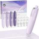 Four Candies Refillable Retractable White Correction Tape, 4PCS Smooth White Pull-Out Tape with 4 Extra Refills, Easy to Use Applicator for Instant Corrections for Office, School Supplies (Purple)